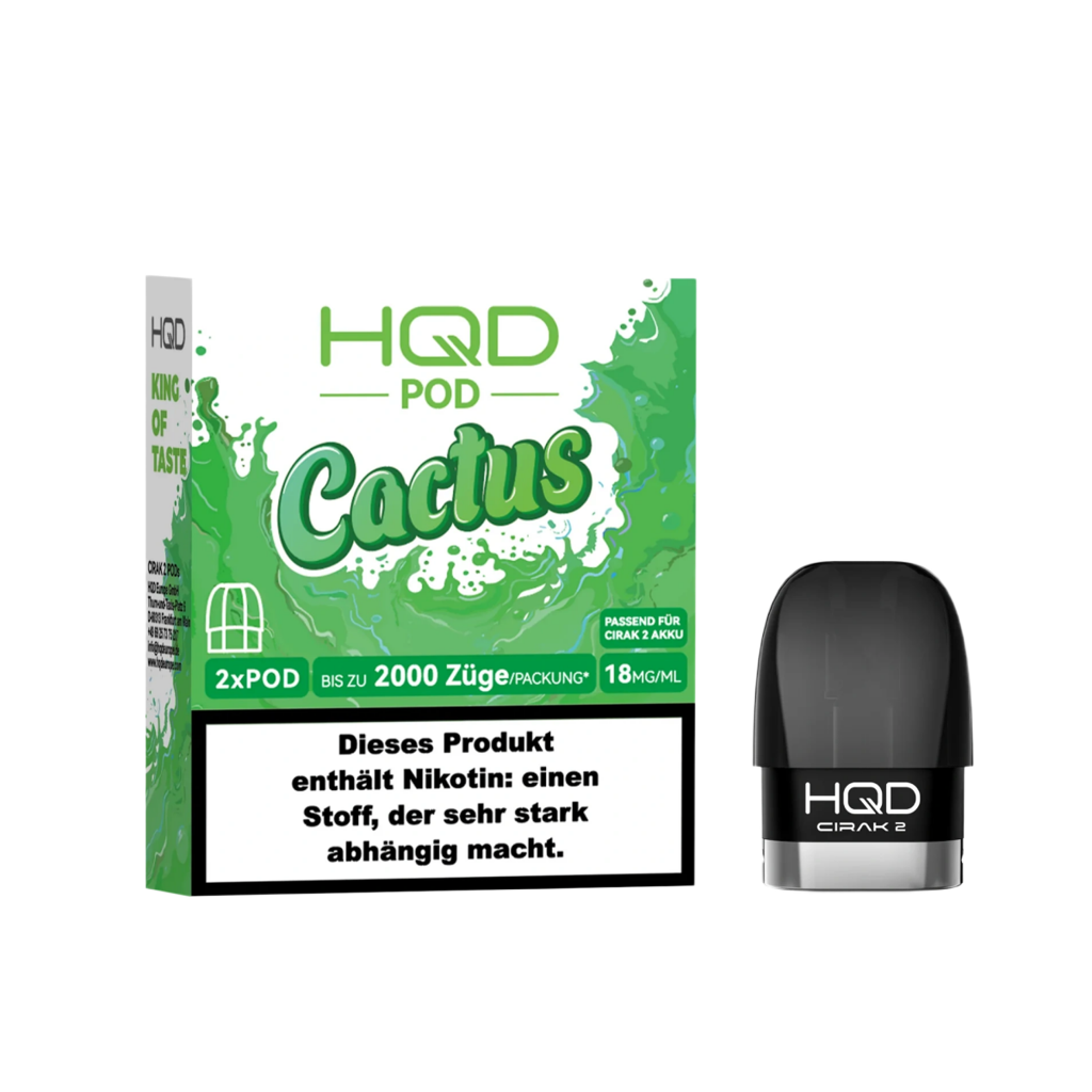 HQD CIRAK 2 Pod "Cactus" ab 6,39 Nikotin Supply HQD CIRAK 2 Pod "Cactus" ab 6,39 Nikotin Supply