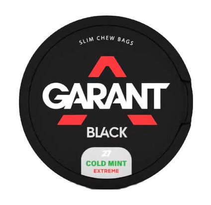 GARANT Black "Cold Mint" Chew