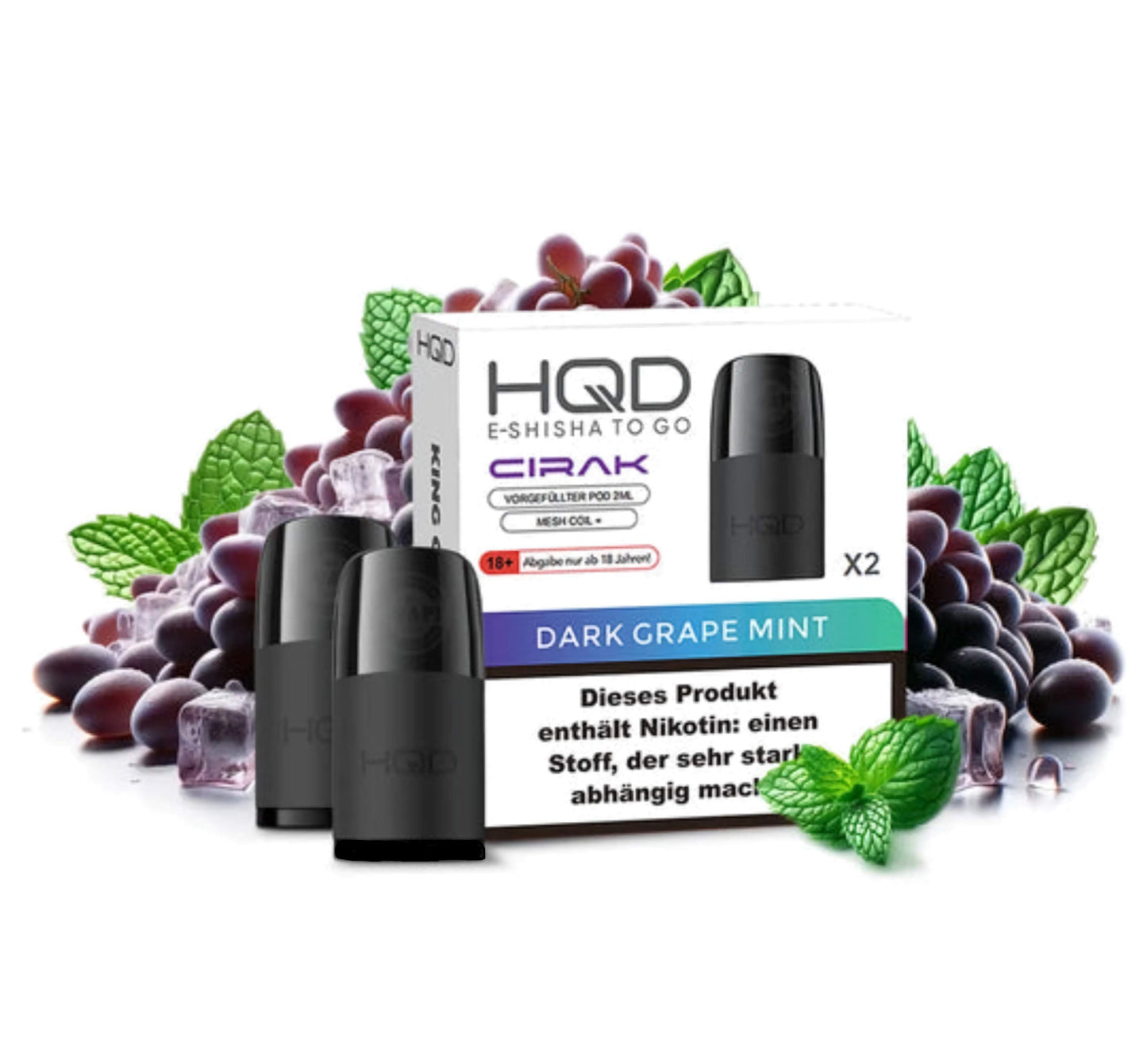 HQD CIRAK Pod "Menthe Raisin Foncé"